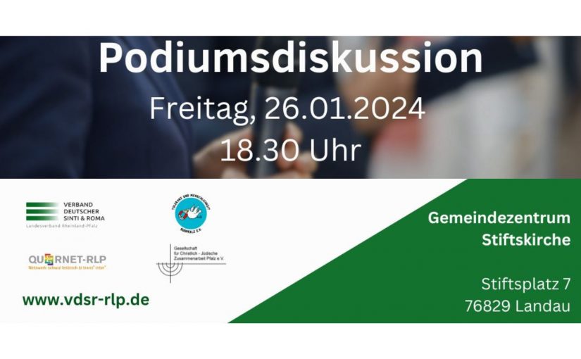 Podiumsdiskussion: Zukunft der Erinnerungs- und Gedenkkultur in Rheinland-Pfalz